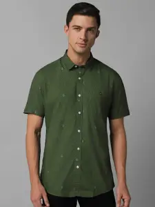 Louis Philippe Jeans Slim Fit Floral Printed Pure Cotton Casual Shirt