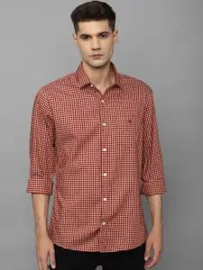 Louis Philippe Sport Slim Fit Gingham Checked Pure Cotton Casual Shirt