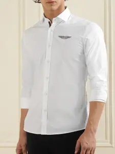 HACKETT LONDON Spread Collar Regular Fit Cotton Casual Shirt