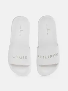 Louis Philippe Men Brand Logo Printed Sliders