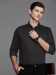 Allen Solly Sport Fit Geometric Printed Pure Cotton Semiformal Shirt