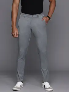 Louis Philippe Ath.Work Men Mid-Rise Regular Fit Trousers