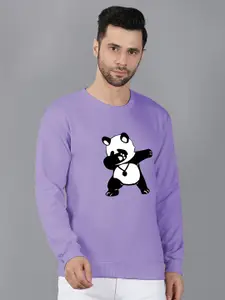 Fashion And Youth Panda Printed Fleece Sweatshirts