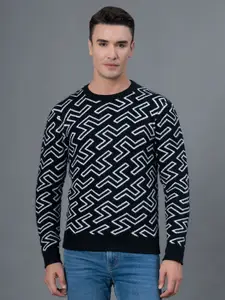 Red Tape Abstract Sweater