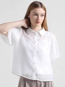 ONLY Slim Fit Opaque Casual Shirt