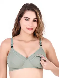 Extoes Full Coverage Non Padded Non-Wired Cotton Maternity Bra With All Day Comfort