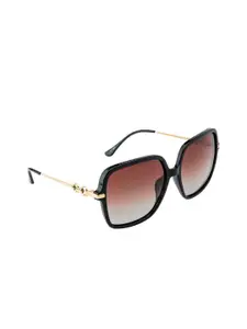 OPIUM Women Square Sunglasses & Polarised and UV Protected Lens-OP-10126-C01