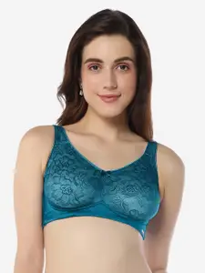 Amante Floral Lace Full Coverage Non Padded T-shirt Bra With All Day Comfort
