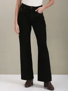 U.S. Polo Assn. Women Bootcut Mid-Rise Dark Shade Cotton Clean Look Jeans