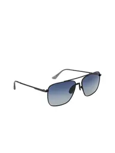 OPIUM Men Oval Sunglasses With Polarised & UV Protected Lens-OP-10107-C01