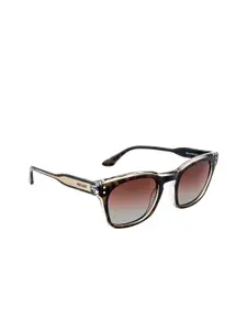 OPIUM Men Oval Sunglasses With Polarised & UV Protected Lens-OP-10116-C02