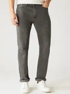 Marks & Spencer Men Straight Fit Mid-Rise Stretchable Clean Look Jeans