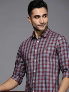 Allen Solly Sport Slim Fit Checked Pure Cotton Casual Shirt