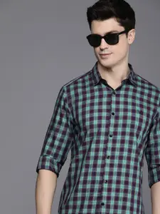 Allen Solly Sport Comfy Slim Fit Checked Pure Cotton Casual Shirt