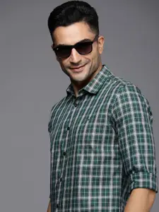 Allen Solly Sport Slim Fit Checked Pure Cotton Casual Shirt