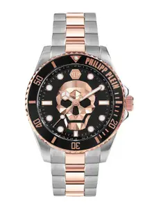 PHILIPP PLEIN Men Textured Dial & Bracelet Style Straps Analogue Watch PWOAA0822