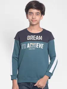 Crimsoune Club Boys Colourblocked Cotton Pullover