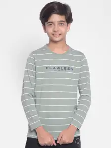 Crimsoune Club Boys Striped Cotton T-shirt