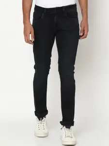 SPYKAR Men Slim Fit Low-Rise Dark Shade Clean Look Stretchable Jeans