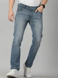 VUDU Men Narrow Slim Fit Clean Look Heavy Fade Cotton Jeans