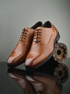San Frissco Men Leather Formal Oxfords