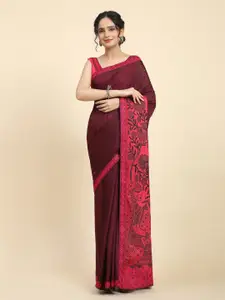 RACHNA Ethnic Motifs Embroidered Silk Cotton Tussar Saree
