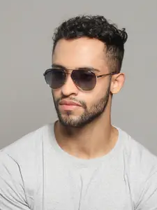 IDEE Men Aviator Sunglasses With UV Protected Lens IDS2920C4PSG