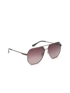 IDEE Men Brown Lens & Brown Square Sunglasses with UV Protected Lens