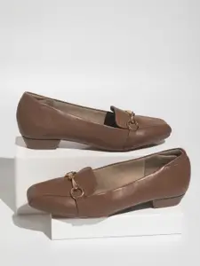 Inc 5 Women Heeled Horsebit Loafers