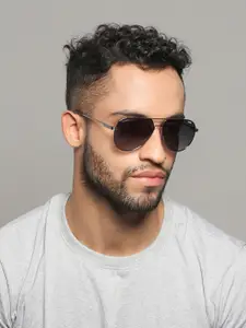 IDEE Men Aviator Sunglasses with UV Protected Lens IDS2922C1PSG