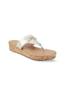 Inc 5 Textured Open-Toe T-Strap Comfort Heels