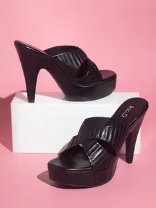 Inc 5 Textured Party Slim Heels