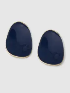 Globus Gold-Plated Oval Stud Earrings