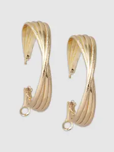 Globus Gold-Plated Circular Hoop Earrings