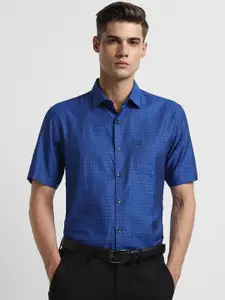 Allen Solly Micro Ditsy Printed Slim Fit Pure Cotton Formal Shirt