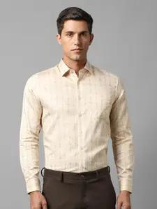 Louis Philippe Slim Fit Ethnic Motifs Printed Pure Cotton Formal Shirt