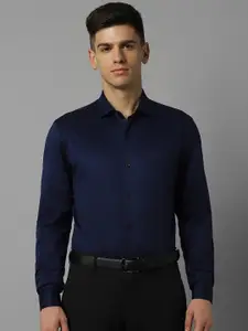 Louis Philippe Permapress Slim Fit Spread Collar Long Sleeves Pure Cotton Wrinkle Free Formal Shirt