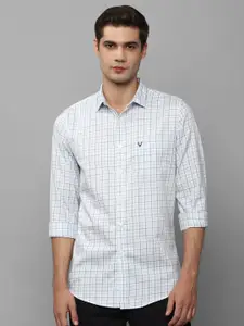 Allen Solly Slim Fit Grid Tattersall Checked Pure Cotton Casual Shirt