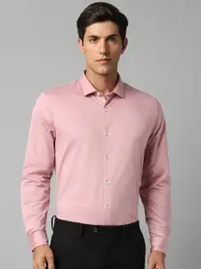 Louis Philippe Permapress Slim Fit Spread Collar Pure Cotton Wrinkle Free Formal Shirt