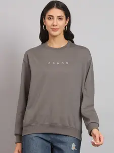 Obaan Round Neck Cotton Sweatshirt