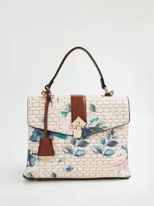 CODE by Lifestyle Floral Printed Structured Satchel