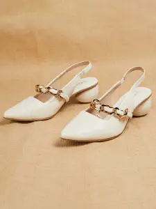 CODE by Lifestyle Embellished With Back Strap Heels