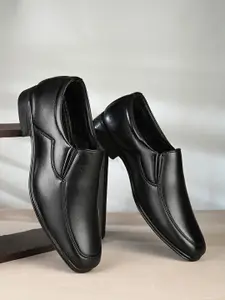 Fentacia Men Square Toe Formal  Slip On Shoes