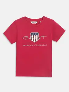 GANT Boys Typography Printed Cotton T-shirt