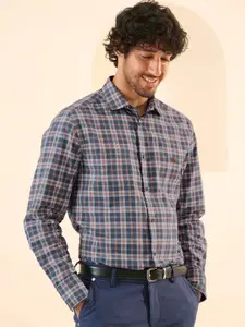 Andamen Premium Tartan Checked Opaque Cotton Casual Shirt