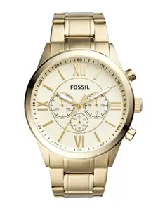 Fossil Men Round Dial Stainless Steel Bracelet Style Straps Analogue Watch BQ1128IE