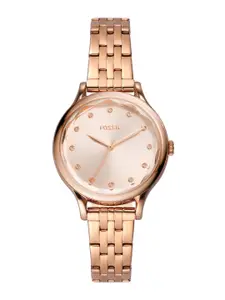 Fossil Women Stainless Steel Bracelet Style Straps WatchBQ3862