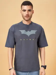 SF JEANS by Pantaloons Batman Printed Slim Fit Cotton Casual T-shirt