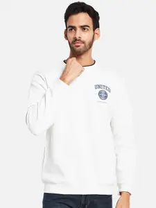 Octave Typography Printed Round Neck Pullover Sweatshirt