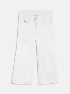 ELLE Girls Bootcut Mid-Rise Low Distress Stretchable Jeans